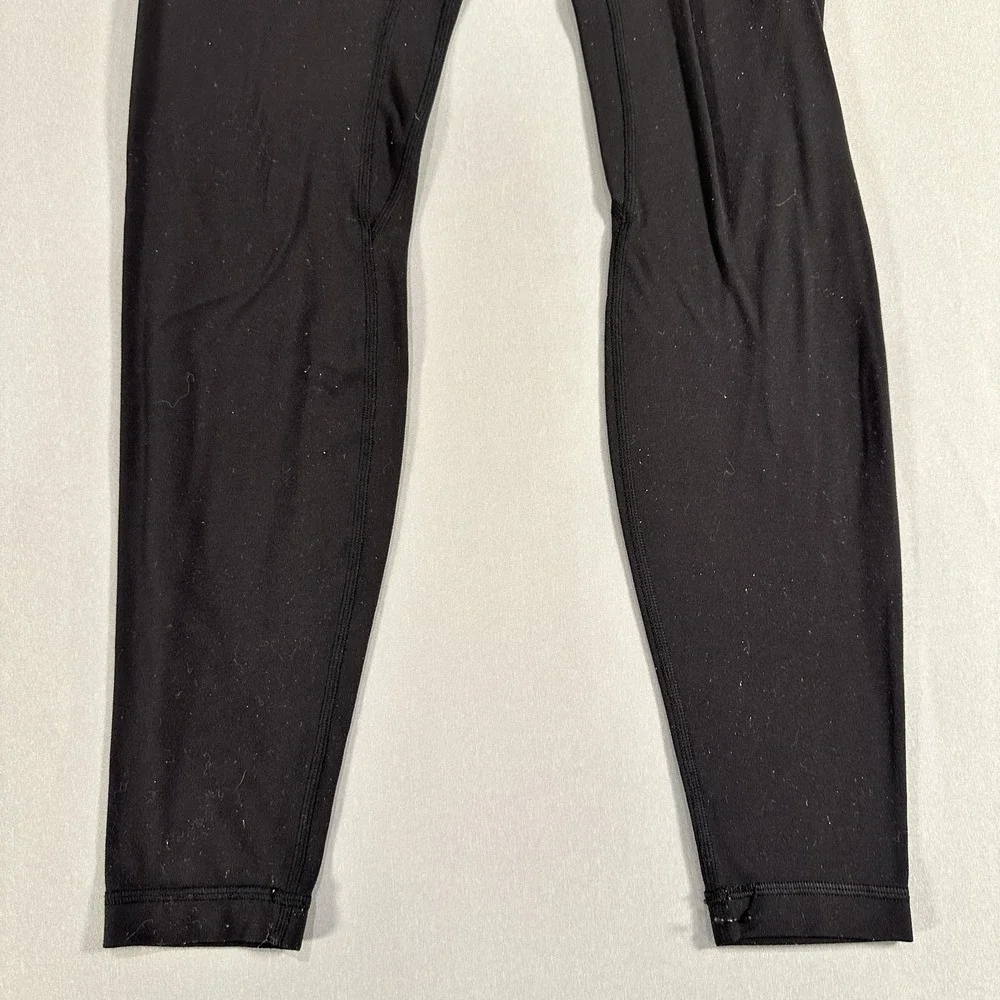 Lululemon Leggings Womens 8 Black High Rise Ankle Yoga Athletic Stretch Gym